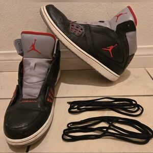 Air Jordan Flight 1 Black Red Cement 372704-010 Men 11.5US